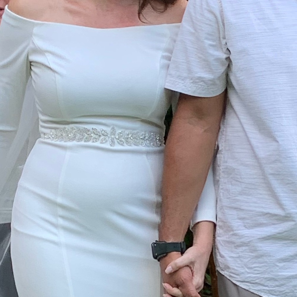 David’s Bridal Crystal Floral Sash